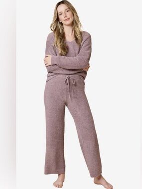 Softies Marshmallow NWOT Plush Pajama Bottoms Dusty Mauve M
